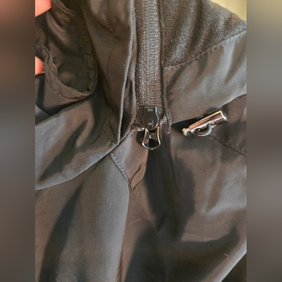 Zyia Black Drawstring Hooded Jacket size large - Picture 15 of 16